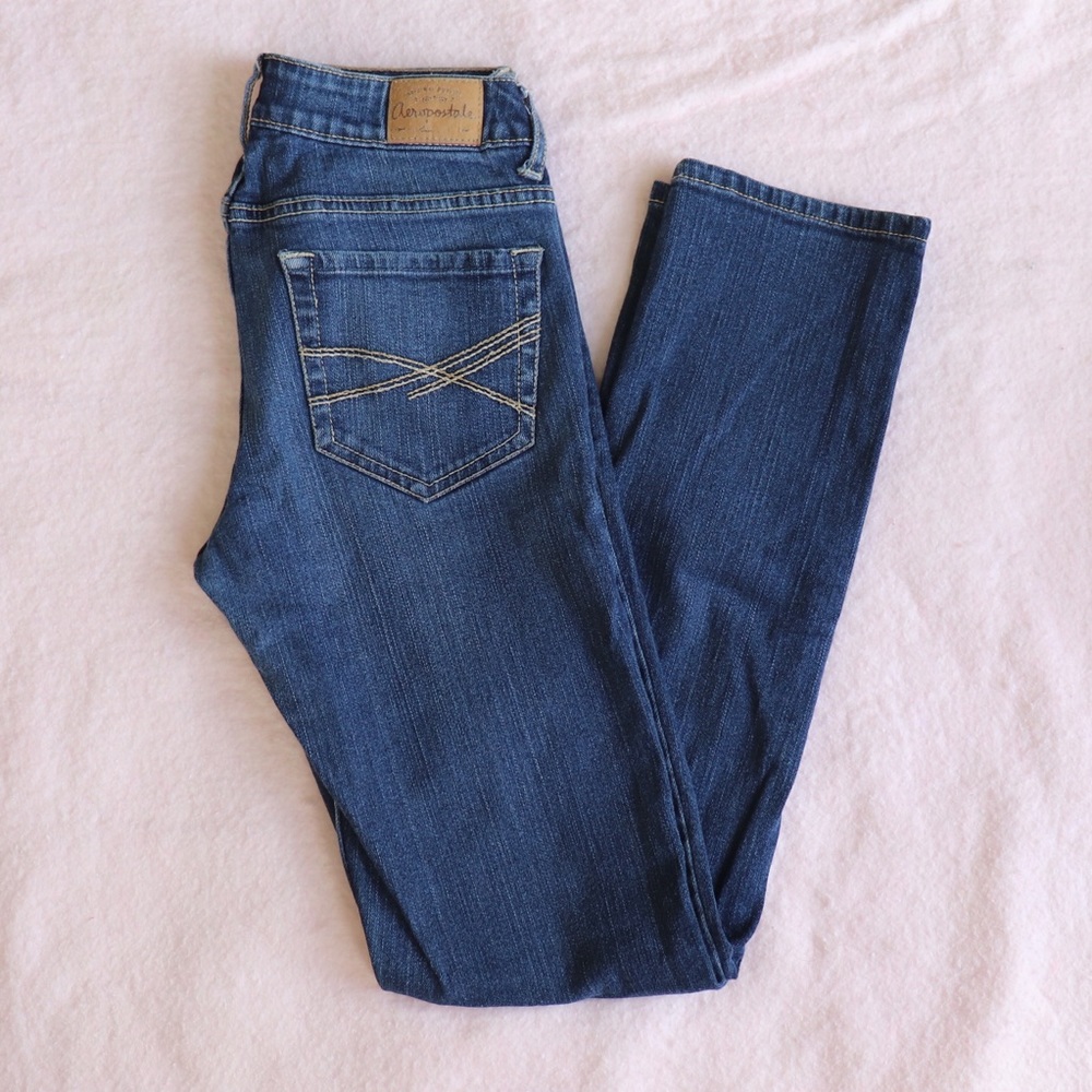 AEROPOSTALE BAYLA SKINNY JEANS - 1/2 SHORT